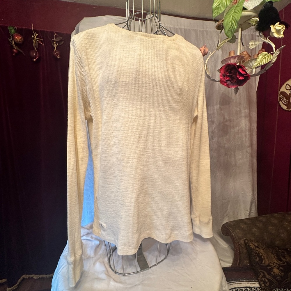 Ralph Lauren Ivory Long Sleeve Women's Sweatshirt